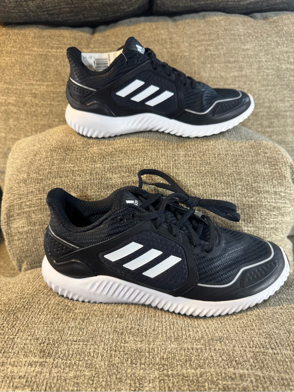 adidas Kids Black and White Athletic Sneakers